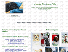 Tablet Screenshot of labrador.retriever-gifts.com