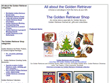 Tablet Screenshot of golden.retriever-gifts.com